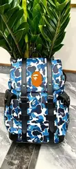 A Bathing Ape (Bape) Camo Backpack - 4