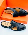 Viat Vya Fendi Design Mfumo wa Mules - Ngozi kwa Wanaume - 5
