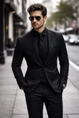 Tom Ford Style Men's 2-Piece Suit - 1