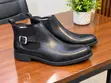 Chelsea Boots Zenye Buckle - Ngozi Safi ya Kawaida - 2