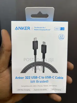 Kebo ya Anker USB-C hadi USB-C 60W 6ft
