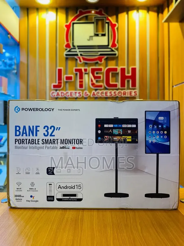 Powerology Banf 32" Portable Smart Monitor - 1