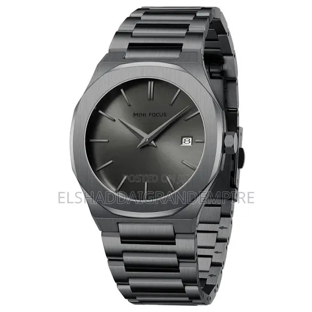 Mini Focus Men's Quartz Watch - Gray Stainless Steel - 1