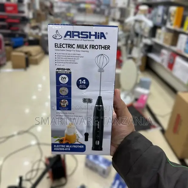 Arshia 2-in-1 Milk Frother & Coffee Maker with Egg Whisk - 1
