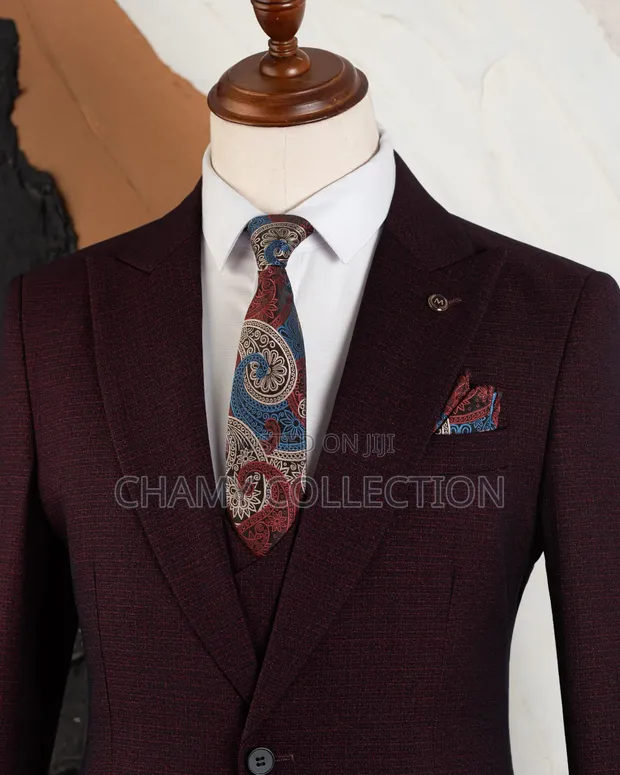 Men's Maroon Suit - Brand New - 1