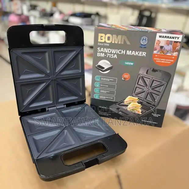 BOMA Sandwich Maker BM-715A, 1400W, Non-Stick - 1