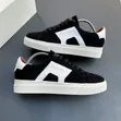 Men's Santoni Suede Low-Top Luxury Leather Sneakers - 3