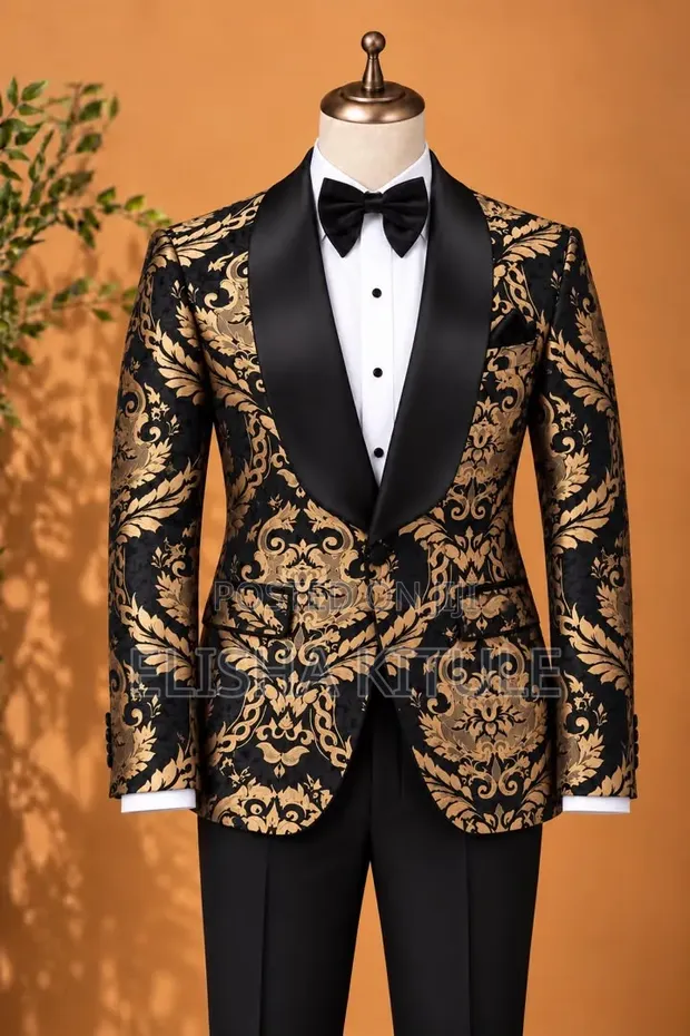 Brand New ST Oscar Turkey Gold Suit for Men - 1