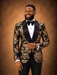 Brand New ST Oscar Turkey Gold Suit for Men - 2