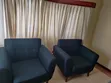 Navy Blue Spacious One-Seater Couch - 1
