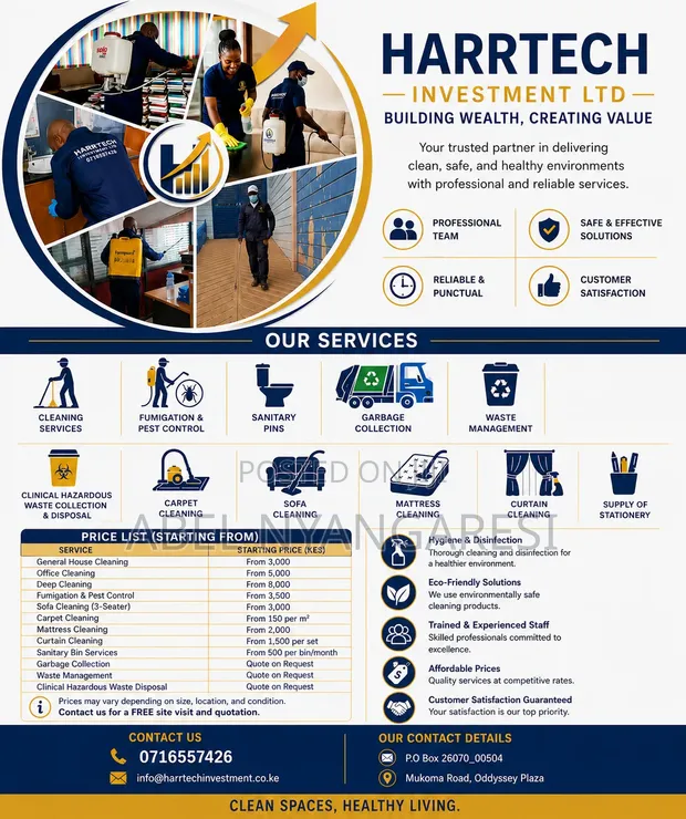 Cleaning, Fumigation, Pest Control & Sanitary Services - 1