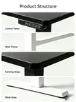 Boss Office Products Electric Height Adjustable Table - Brand New - 3