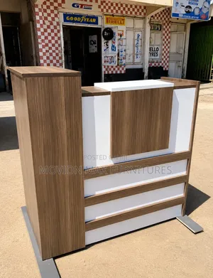 1m Welcome Point Reception Desk - Brand New