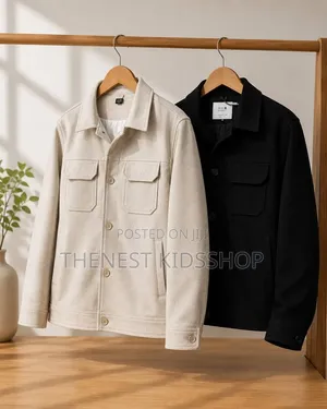 Men's Casual Button-Down Shirt Jacket