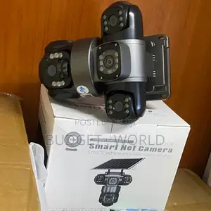 4G Solar Outdoor CCTV System with Triple Camera Lenses