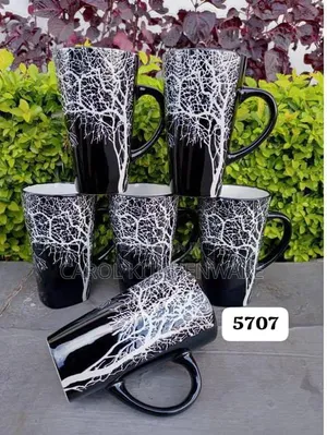 6-Piece Ceramic Tree Mug Set