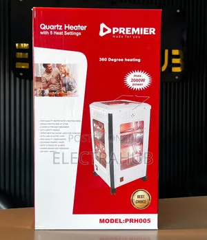 Premier 360 Degrees 2000W Quartz Heater - Brand New
