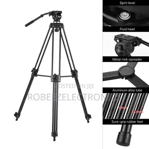 Weifeng WF-717 1.8m Heavy Duty Video Tripod with Fluid Head