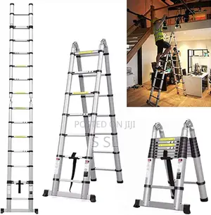 3.8M Telescopic Ladder 12.5FT Extension
