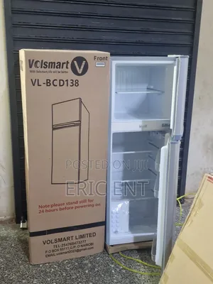 VolSmart 138L Double Door Direct Cool Fridge, Silver