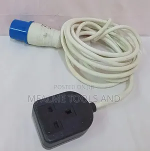 Ex-UK 16A Male Plug to 13A Female Socket Converter