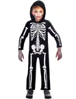 Black Children's Skeleton Costume - 1