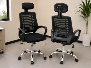 Modern Executive Mesh Office Chair with Headrest
