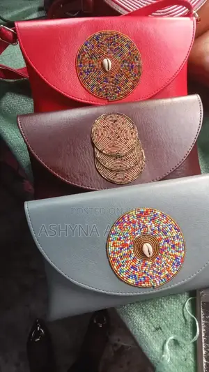 African Themed Clutch Bags with Beadwork