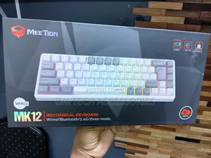 Meetion MT-MK12 Tri-Mode 65% Mechanical Keyboard - Nyeusi