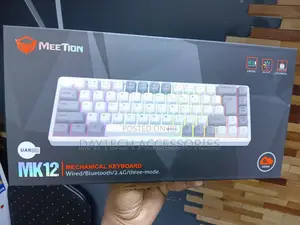 Meetion MT-MK12 Tri-Mode 65% Gaming Keyboard - Nyeusi