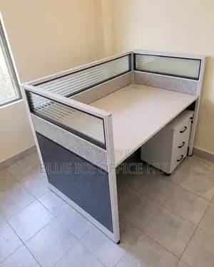 1-Person Office Workstation with Storage Cabinet