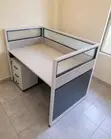 1-Person Office Workstation with Storage Cabinet - 3