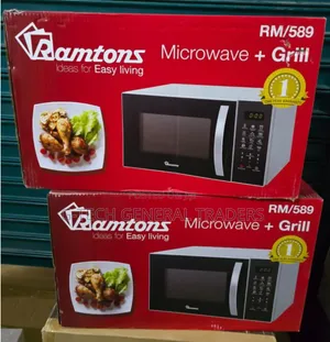 Ramtons 23 Litres RM589 Microwave yenye Grill - Silver