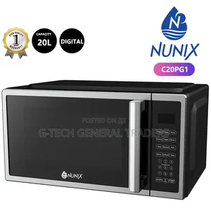 Nunix Mpya ya 20L Digital Microwave yenye Grill