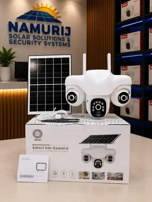 V380 3-Lens Solar CCTV Camera | Wireless Outdoor Security