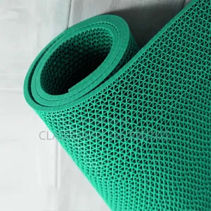 Green Perforated PVC Anti-Slip Mats - Brand New
