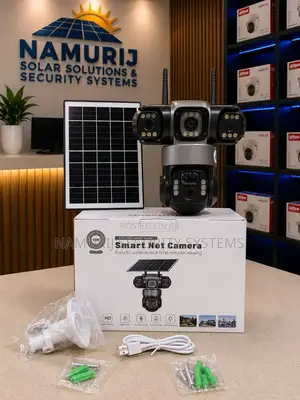 SmartNet 3-Lens Solar CCTV Camera | Wireless Outdoor Security