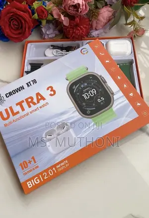 Crown XT 70 Ultra 3: 10-in-1 Smartwatch & Earbuds Set