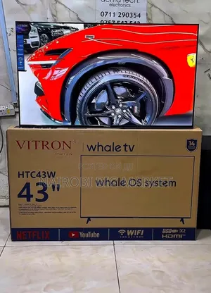 Vitron Whale 43 Inchi Full HD TV yenye Dolby Audio