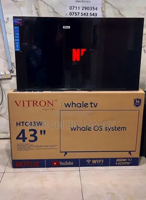 Vitron Whale 43 Inch Full HD TV yenye Optical Audio Out
