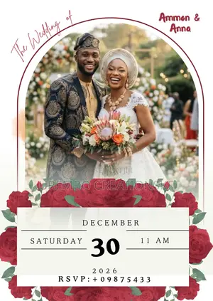 Custom Wedding Invitation E-Cards