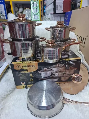 Engeibepg 12-Piece Stainless Cookware Set
