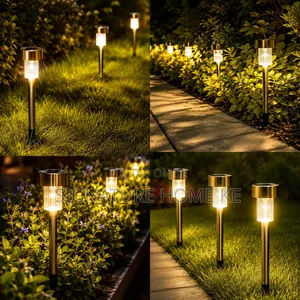 12pc Solar Garden Lights - Nyeupe