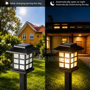 2Pcs Waterproof Solar Garden Lights - Warm White