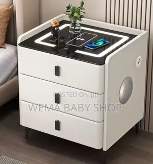 Multifunctional Smart Bedside Table with Wireless Charging