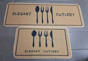 Kitchen Mat Set 2 Pieces - Large 120x45cm, Small 75x45cm