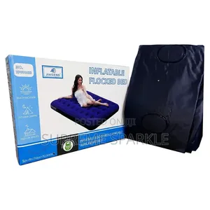 Inflatable Flocked Air Mattress 4x6 Ft