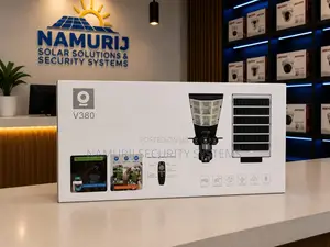 3-Lens Solar CCTV Camera with Floodlights