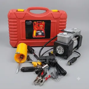 BTMAX Double Cylinder 12V Heavy Duty Car Tyre Inflator