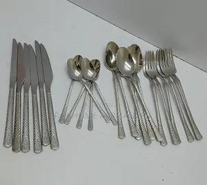 Seti ya Vipande 24 vya Vifaa vya Kula vya Kifahari - Chuma cha Kutuliza